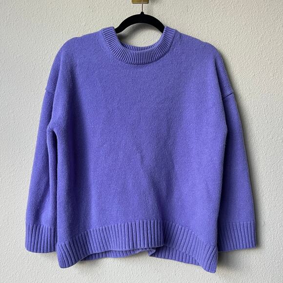A.L.C. Ayden Wool Cashmere Sweater in Bright Lilac Size M - Picture 2 of 5